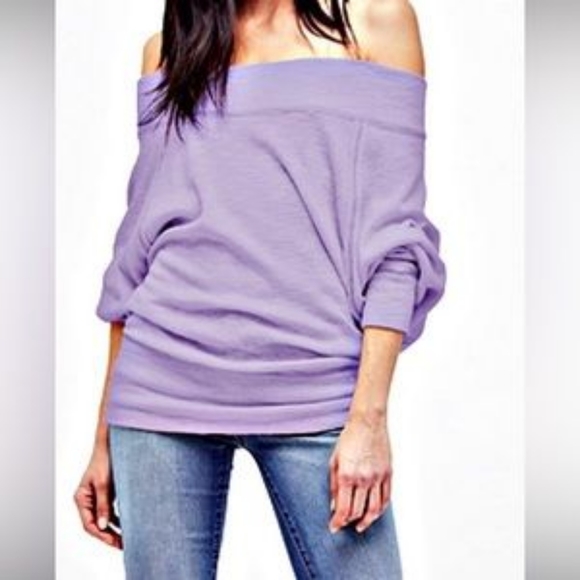 FREE PEOPLE Palisades Off The Shoulder Top Size Large - Picture 3 of 6
